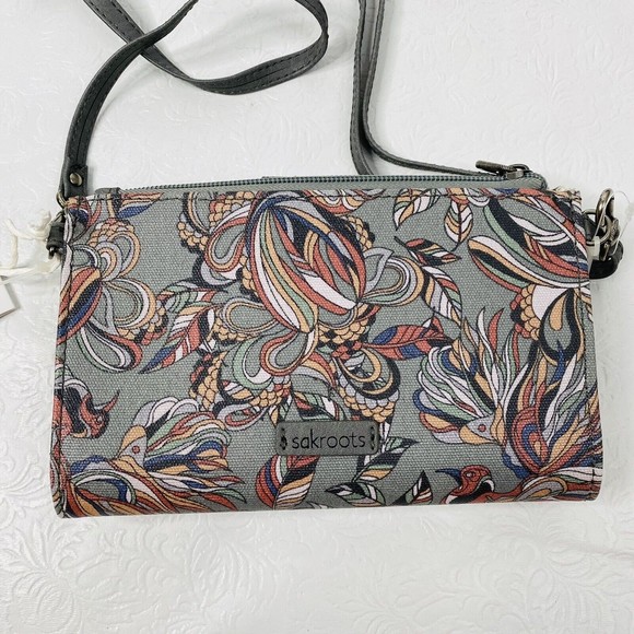 Sakroots Gray Olympic Smartphone Crossbody Purse - Picture 2 of 13